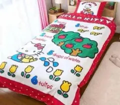 新品♡しまむら♡ハローキティ　レトロ　掛け布団カバー　シングル
