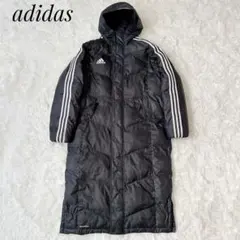 adidas アディダス ベンチコート フード ブラックMサイズ