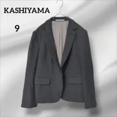 美品　カシヤマ　 テーラードジャケット　ブラック系　オフィス　オーダー品　9