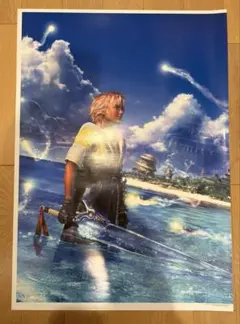 ファイナルファンタジー10「ユウナ＆ティーダ」非売品B1ポスター ファイナルファンタジー10「ユウナ＆ティーダ」非売品B1ポスター