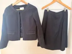 index ネイビー　スカートスーツ