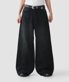 Regen Glanzブラックデニム