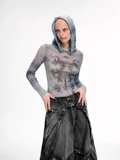 PERSONSOUL パワーネット　タトゥー　セカンドスキン　カットソー