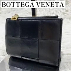 【✨美品✨】ボッテガヴェネタ カセット 二つ折り財布 ブラック RFID