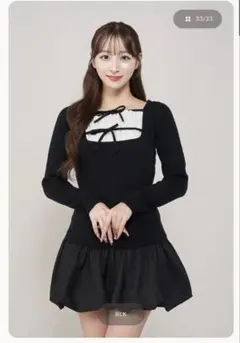 Darich長袖ニットワンピース フリーサイズ