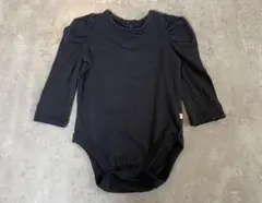 【未使用】 GAP BABY 長袖ロンパース ブラック6-12M