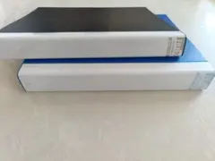 マルマン ルーズリーフ バインダー A4 ダブロック 30穴　ブラックとブルー