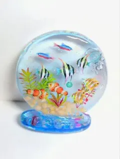 レジンアート☆立体 熱帯魚と水槽