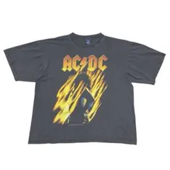 90's AC/DC Bonfire Tシャツ ユーロ フェード 雰囲気抜群