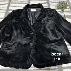 iseear アイシーア　ジャケット　ベロア　ベルベット　長袖　11R