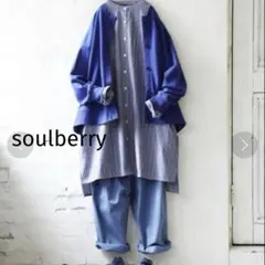 soulberry ソウルベリー（LL）はちみつ堂の凛とストライプなチュニックのサムネイル