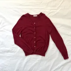 earth music&ecology バーガンディカーディガン