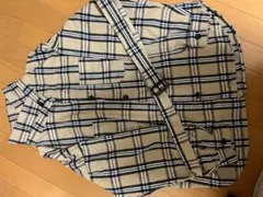 チェック柄 長袖(ベルト付)