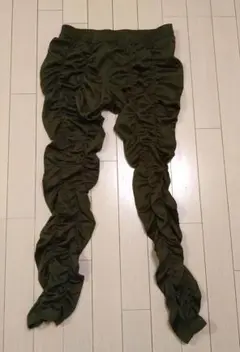 レギンス　パンツ　くしゅくしゅ　ウエストゴム　S〜M