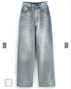 GRL ルーズストレートデニムパンツ[cu534]