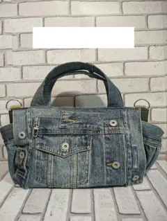 BIG size★Gジャン デニムリメイク トートバッグ ポーチ付き 2025年最新】リメイクgジャンバッグの人気アイテム - メルカリ