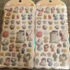 コットンパフィー　スヌーピー 2枚セット