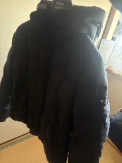フード付きネイビー ダウンジャケット タトラスダウン