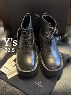 Y's YOHJI YAMAMOTO 牛革レザーブーツのサムネイル