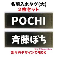 【そらっち様専用】ハーネス用 ネームタグ 大 6枚セット【名入れ】