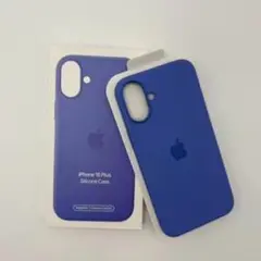 新品-純正同等品-iPhone16plusシリコンケース-ペリウィンクル