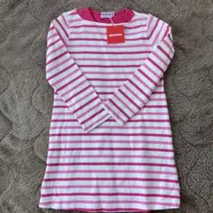 【新品】miki HOUSE 長袖ワンピース 110cmサイズ