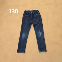 グローバルワーク スゴラクパンツ デニム 濃色 130cm