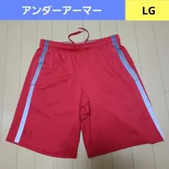 アンダーアーマー メンズ ハーフパンツ　LG　レッド　トレーニングウェア