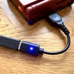 ゲームボーイアドバンスSP　USB-C 充電 変換 ケーブル　LED付