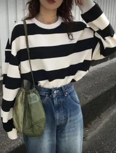 ボーダー　トップス