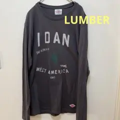 LUMBER 長袖Tシャツ ロンT YOUTH-L サイズグレー