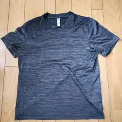 adidas ダークグレー 速乾Tシャツ L
