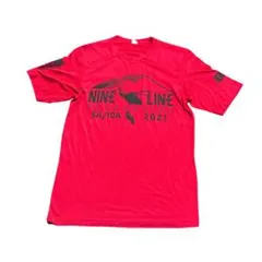 イベントTシャツ　両面プリント　マラソン　インポート　古着　レッド　S 8Sb