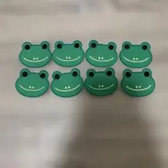BooGooWoo　カエル　刺繍ワッペン　8個