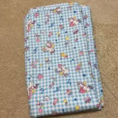 コスモテキスタイル　ペガサス　ギンガムチェック　水色