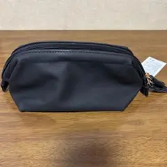 【掲載終了間近】新品 yamano ブラックレザーポーチ 内生地がレオパード柄♡