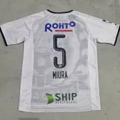ガンバ大阪　2019　三浦弦太　ユニフォーム　M-L　アンブロ　away　白