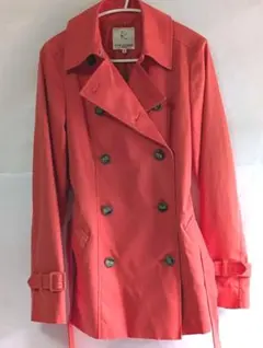 組曲　KUMIKYOKU　 コーラルピンク 　トレンチコート 　サイズ3