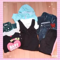 値下げ☆【未使用あり！ 140】女の子　秋服　まとめ売り　ベビードール　ユニクロ