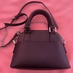 AZUL BY MOUSSYブラックレザーハンドバッグ ショルダーバッグ