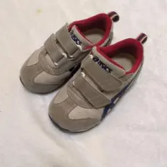 アシックス　キッズ　スニーカー　ベージュ　ネイビー　赤　16センチ