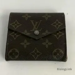LOUIS VUITTON ルイヴィトン 三つ折り財布 Wホック モノグラム