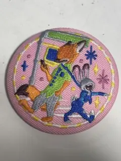ズートピア 刺繍缶バッジ