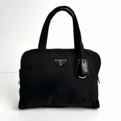 PRADA 三角プレート サイドポケット ナイロン レザー ミニボストン