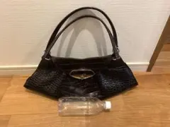 フルラ　本革　レザー　クロコ　ブラウン　ショルダーバッグ　ハンドバッグ