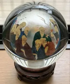 ガラス球 置物