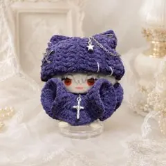 猫耳帽子＋ポンチョkm【匿名配送】にじぱぺっと　にじぱぺ　ぱぺ服　帽子　ぬい服