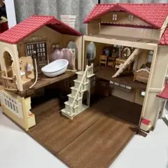 シルバニアファミリー 赤い屋根の大きなお家 屋根裏はひみつのお部屋 家具 小物