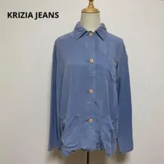 KRIZIA JEANS クリツィア 青 長袖 シャツ おしゃれのサムネイル