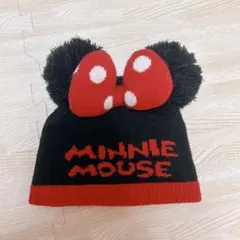 【美品】ミニーマウス ニットキャップ